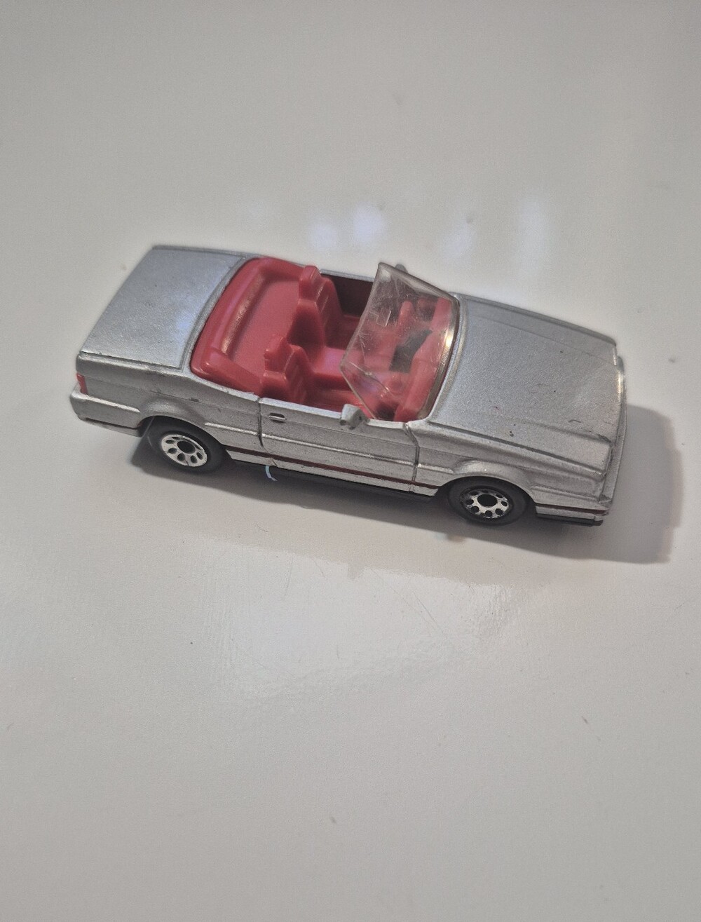 Matchbox 1987 Cadillac Allante IConvertible Vintage Toy Car Silver